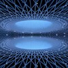 Explore a stunning modern dome architecture with intricate patterns and futuristic symmetry in a cool blue tone.